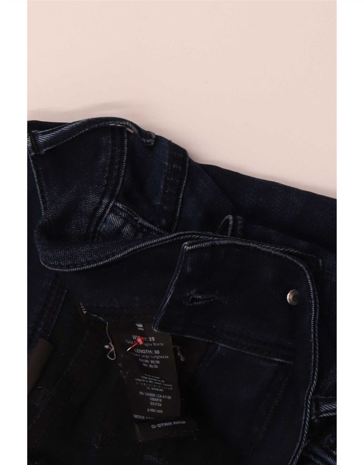 Damskie jeansy G-Star Midge Slim W29 L30 Granatowa bawełna