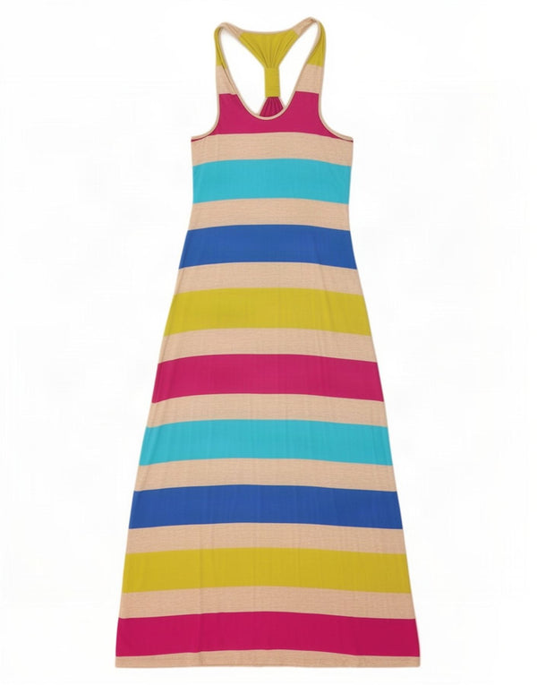 Sukienka damska Calvin Klein Maxi Halter UK 10 w małe wielokolorowe paski
