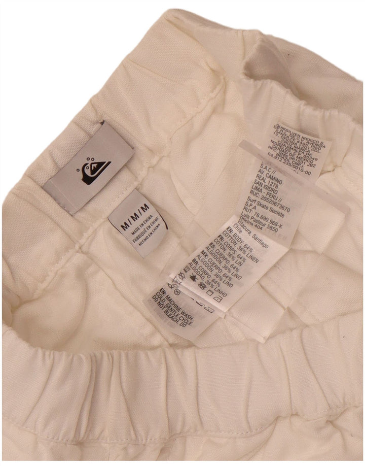 Męskie spodenki chino Quiksilver, średnie W30, biała bawełna