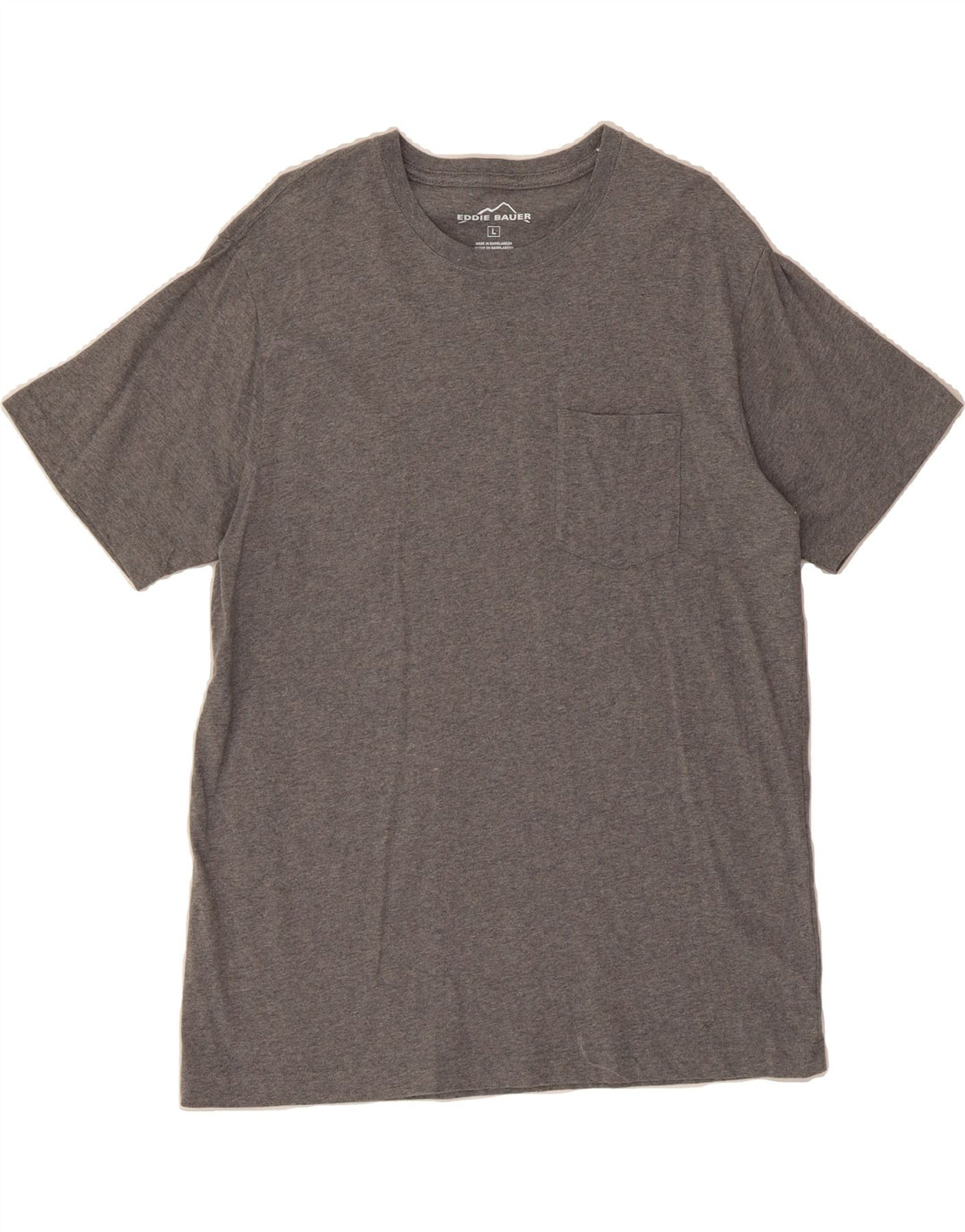 EDDIE BAUER Mens T-Shirt Top Large Grey Cotton Vintage Eddie Bauer and Second-Hand Eddie Bauer from Messina Hembry 