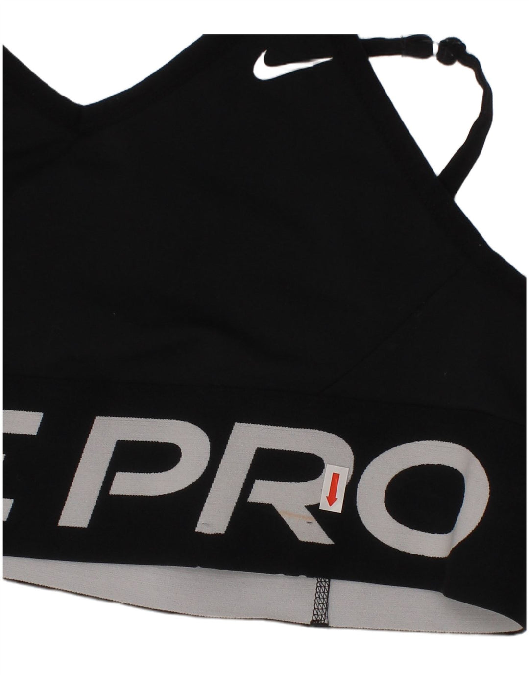 Damski top sportowy z biustonoszem Nike Dri Fit Graphic, duży, czarny, sportowy z poliestru