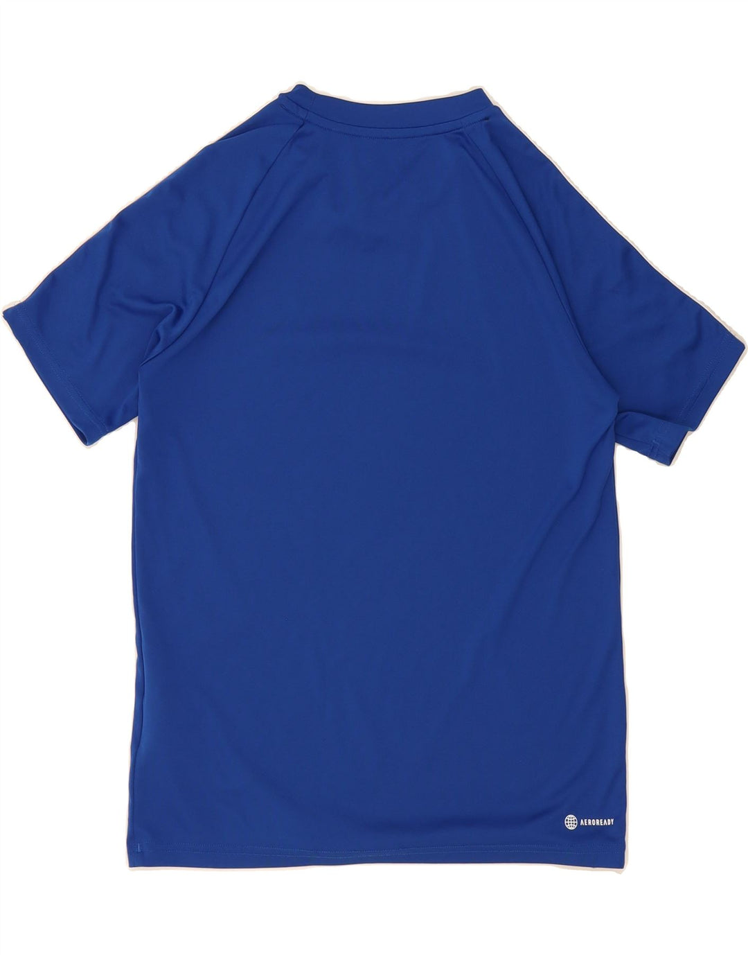ADIDAS Boys Aeroready T-Shirt Top 13-14 Years  Blue Polyester Vintage Adidas and Second-Hand Adidas from Messina Hembry 