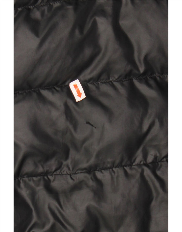 Chłopięca wyściełana kurtka z kapturem ADIDAS 9-10 lat, czarny poliester