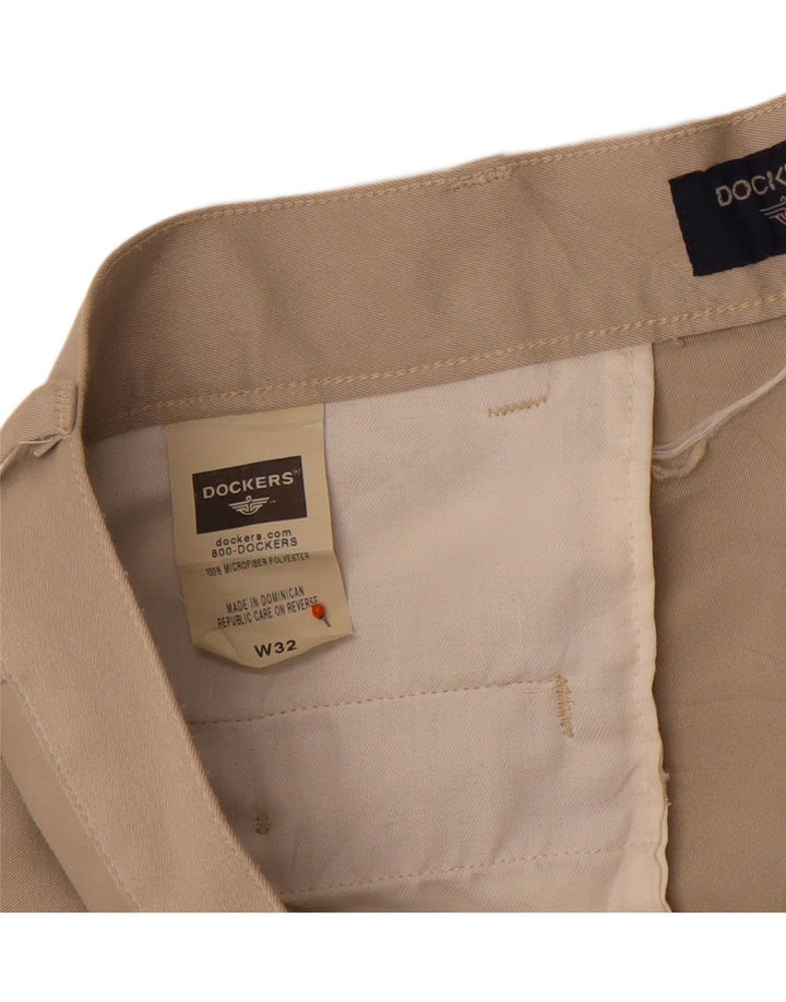 DOCKERS Mens Pegged Chino Shorts W32 Medium Beige Polyester Vintage Dockers and Second-Hand Dockers from Messina Hembry 