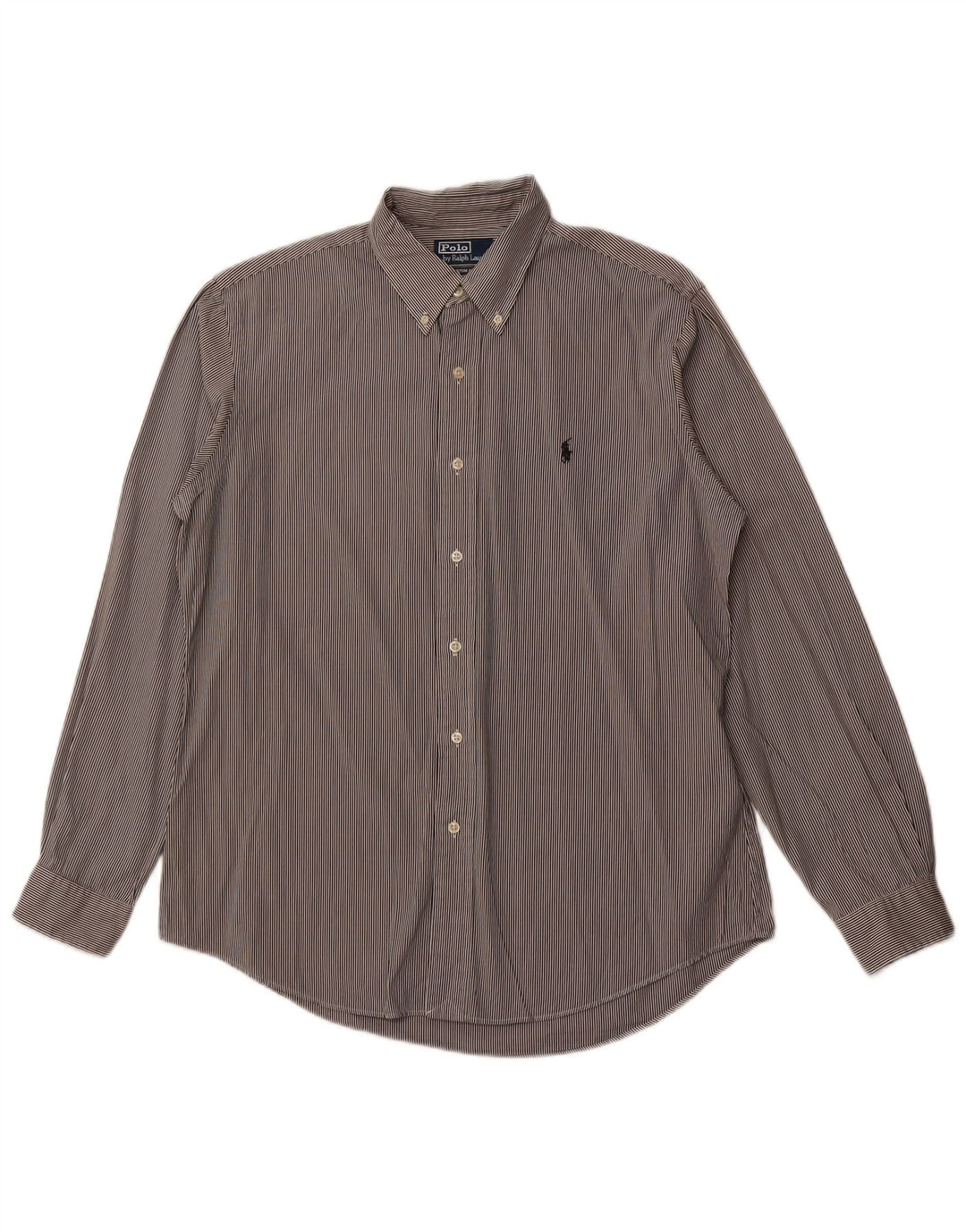 POLO RALPH LAUREN Męska koszula o dopasowanym kroju, duża, bawełniana w czarne paski
