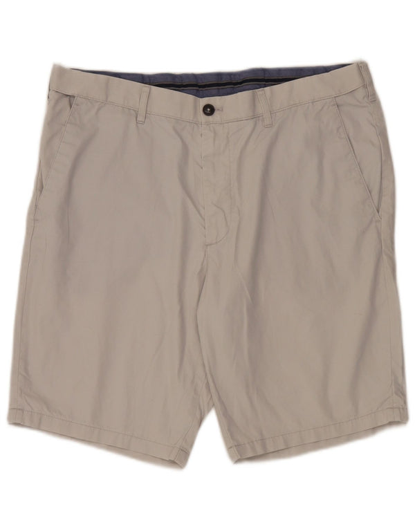 Marks & Spencer Mens Chino Shorts W36 Large Grey Cotton