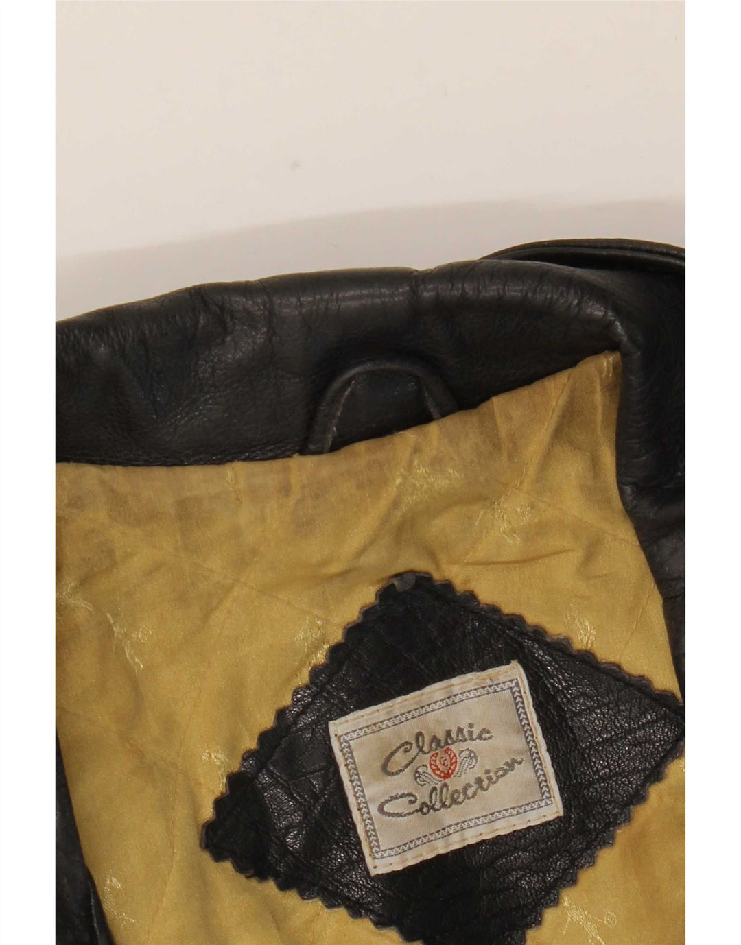 CLASSIC Męska skórzana kurtka motocyklowa UK 42 XL czarna