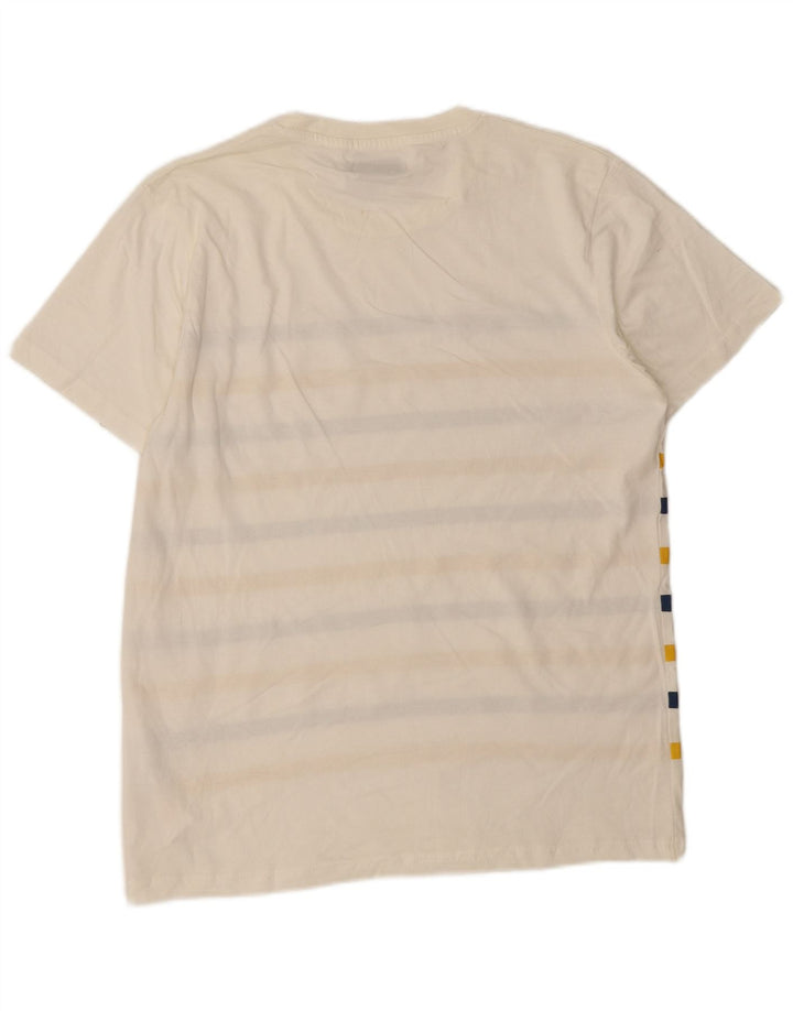 T-shirt męski JACK & JONES, duży, bawełniany w białe paski