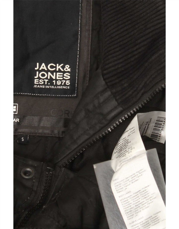 Męska kurtka użytkowa Jack & Jones UK 36, mała, czarna, bawełniana