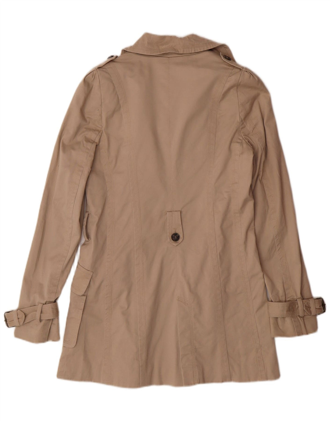 Damski trencz ZARA UK 10 Small Beżowy Bawełniany