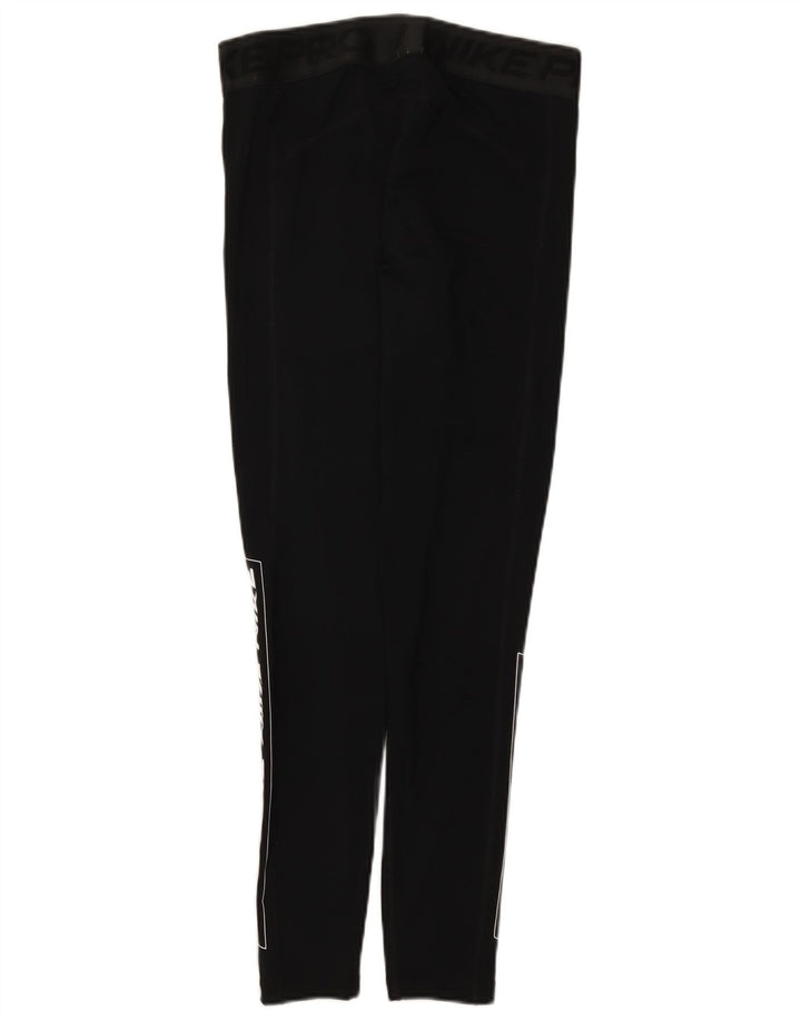 Damskie legginsy Nike Dri Fit Graphic UK 14, duże, czarne, poliestrowe