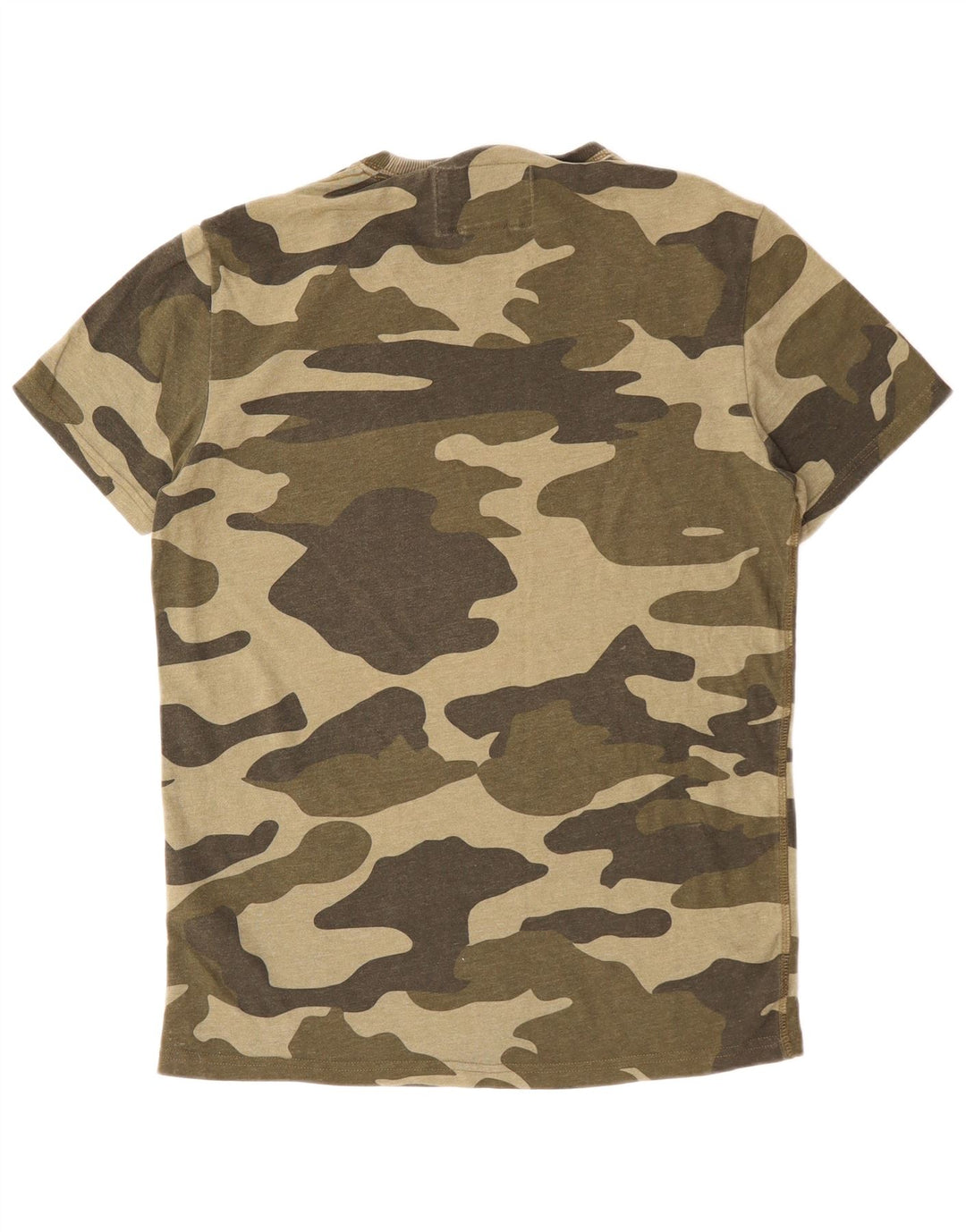 T-shirt męski Superdry, bawełniany kamuflaż, średni khaki