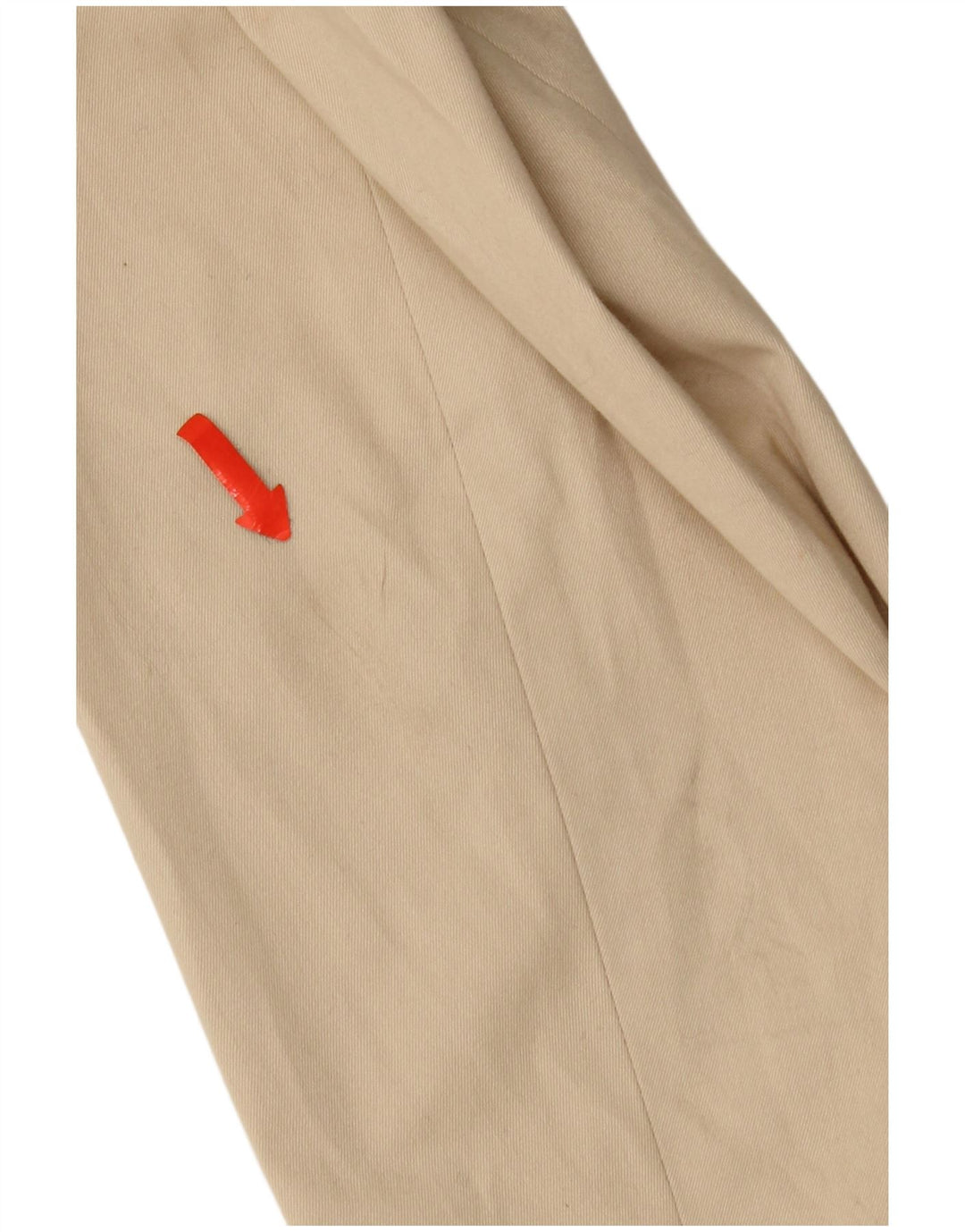 Damska marynarka zapinana na 2 guziki Balloon UK 18 XL, beżowa bawełna