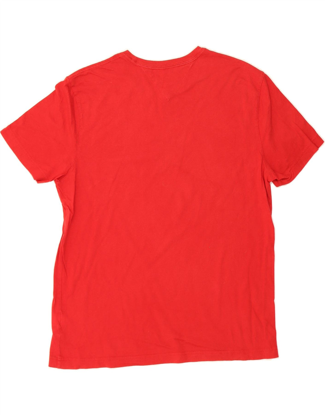 TOMMY HILFIGER Mens T-Shirt Top Large Red Cotton Vintage Tommy Hilfiger and Second-Hand Tommy Hilfiger from Messina Hembry 