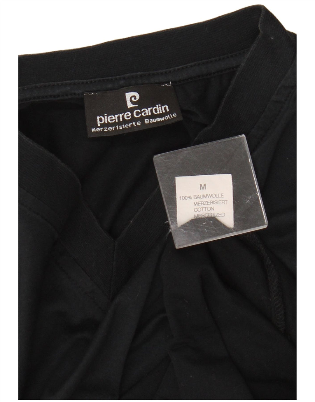 T-shirt męski Pierre Cardin, bawełniany, średni czarny