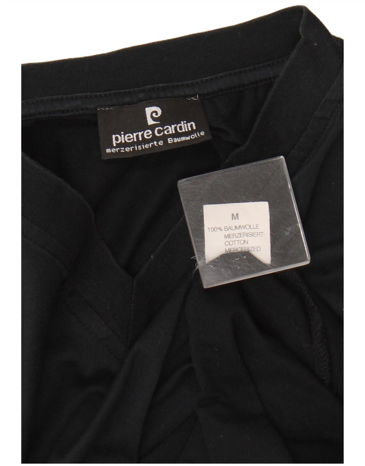 T-shirt męski Pierre Cardin, bawełniany, średni czarny