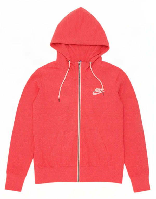 Damski sweter z kapturem i zamkiem Nike, UK 18 XL, różowy, bawełniany