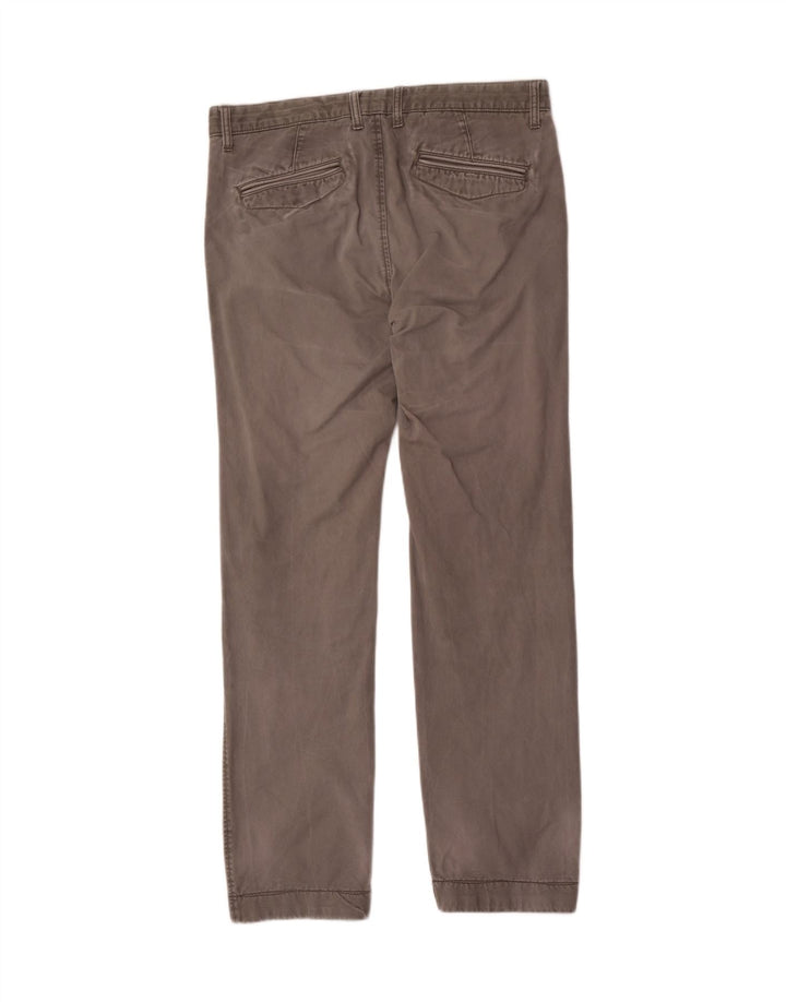 Marks & Spencer Męskie proste spodnie chino W34 L33 Szara bawełna