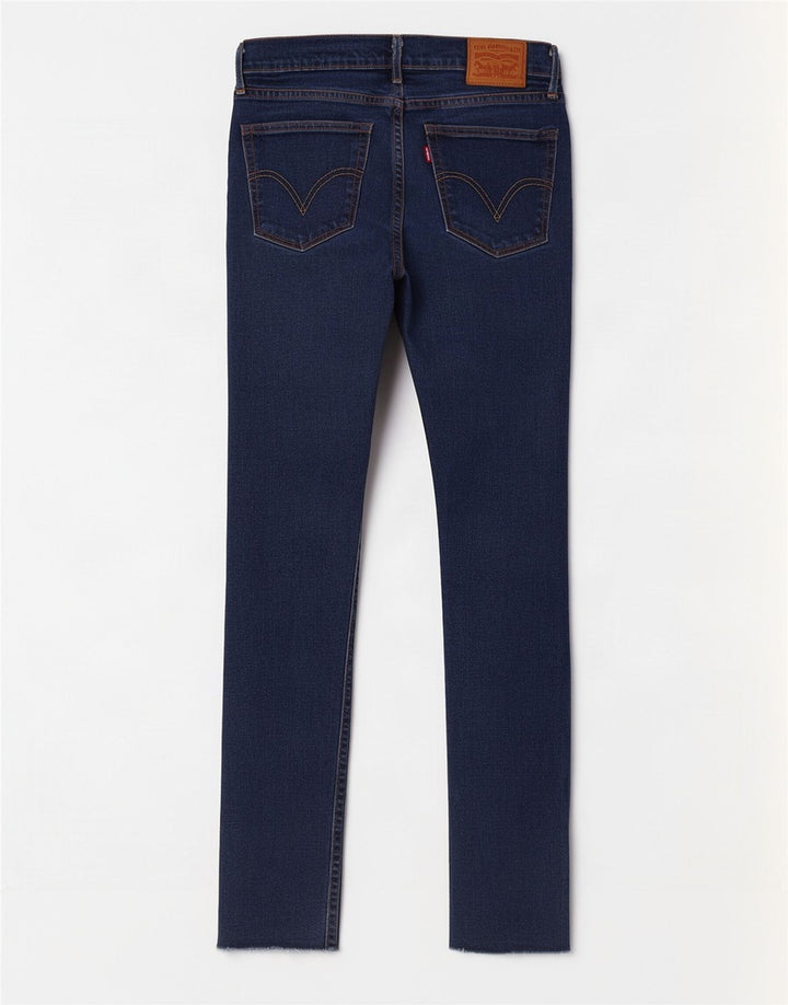 Damskie jeansy skinny Levi's W28 L29 Granatowa bawełna