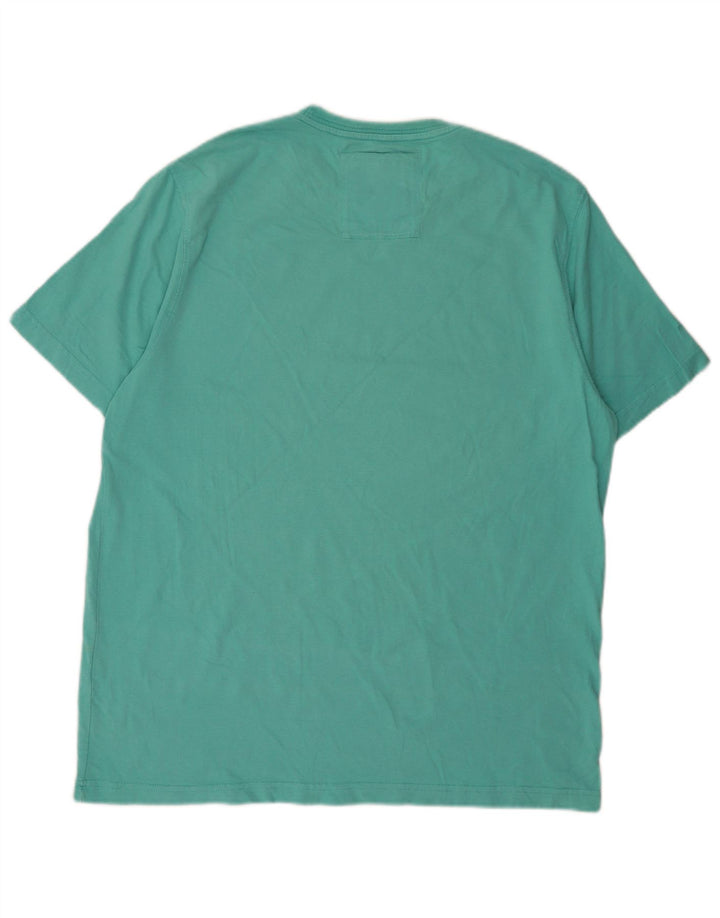 T-shirt męski J. Crew Top XL, turkusowa bawełna