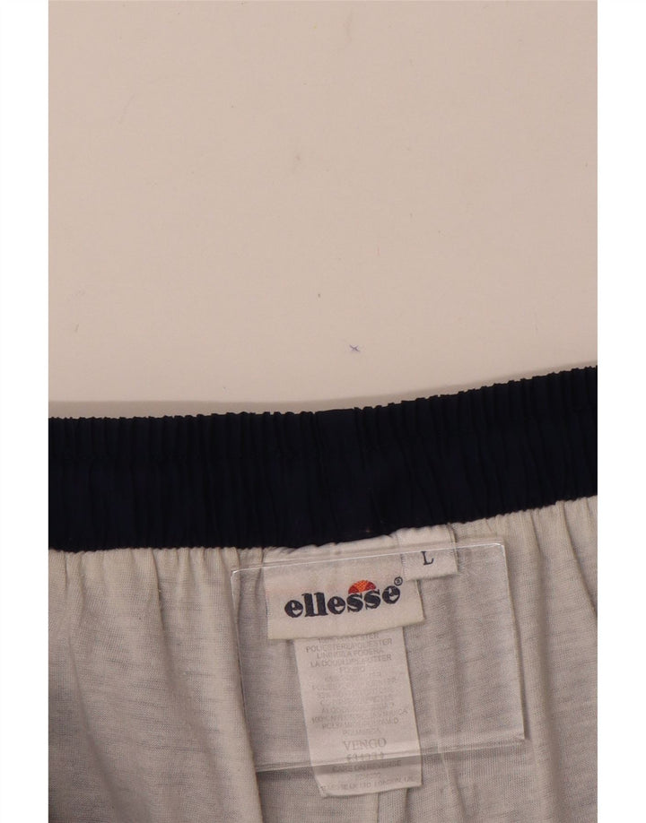 Męskie spodnie dresowe ELLESSE, duże, granatowe, z poliestru