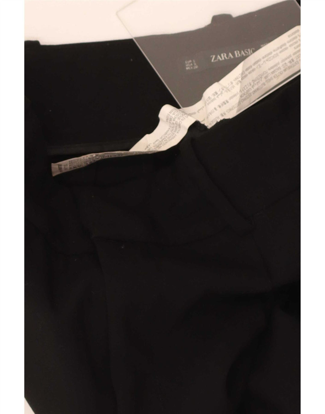 Damskie spodnie garniturowe Zara, małe, W26 L27, czarne, poliestrowe