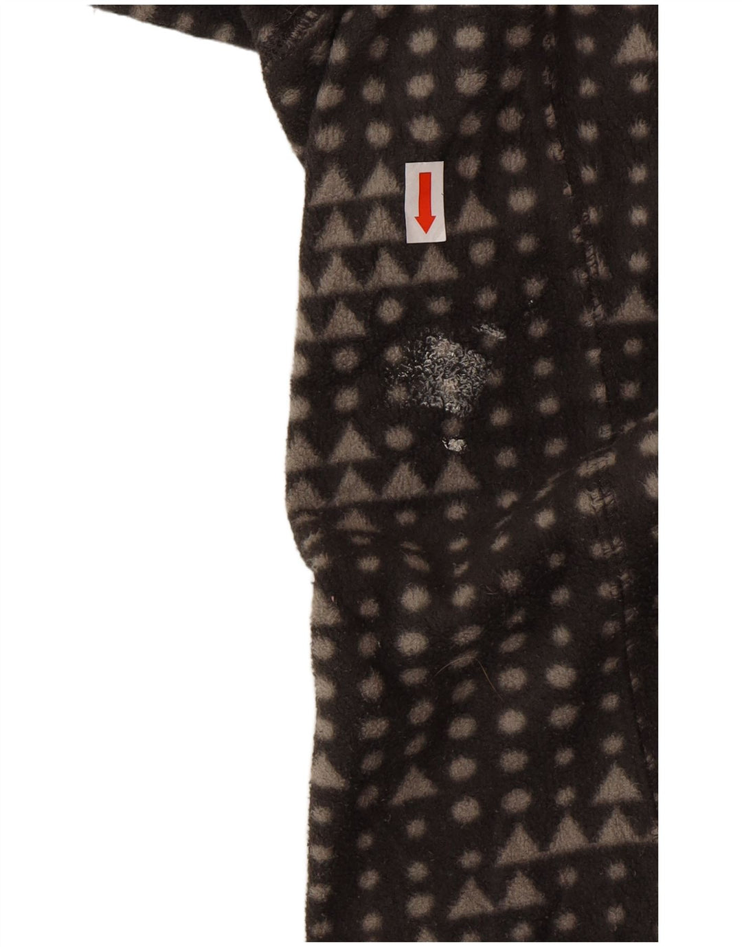 Damska kurtka polarowa Eddie Bauer UK 14, średnioszary, geometryczny poliester