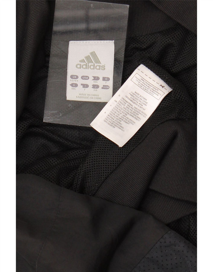 Męska kurtka dresowa ADIDAS UK 42/44, duża, czarna, poliester