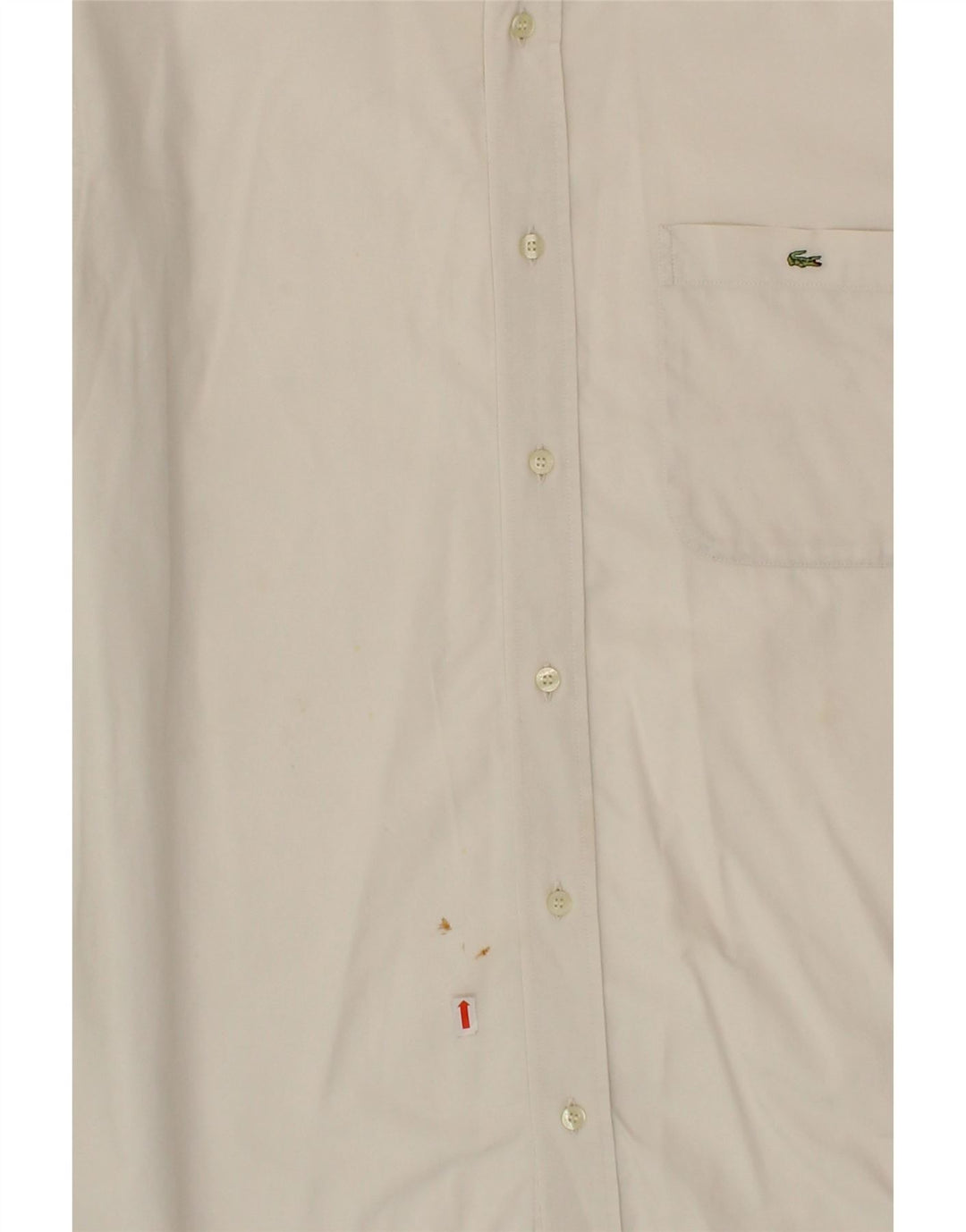 LACOSTE Mens Shirt Size 41 Large White Cotton Vintage Lacoste and Second-Hand Lacoste from Messina Hembry 