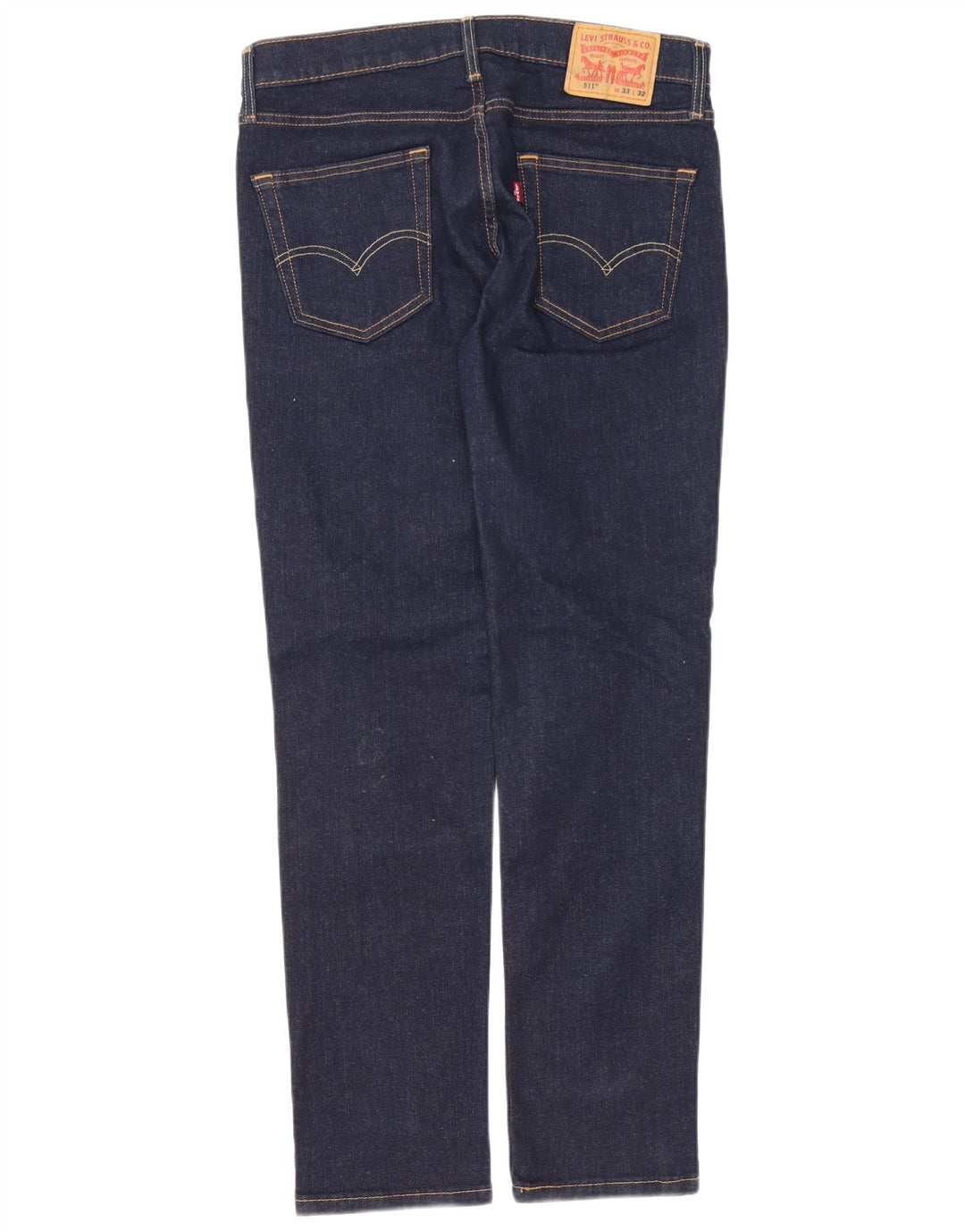 Męskie jeansy Levi's 511 Slim W33 L32 Granatowa bawełna