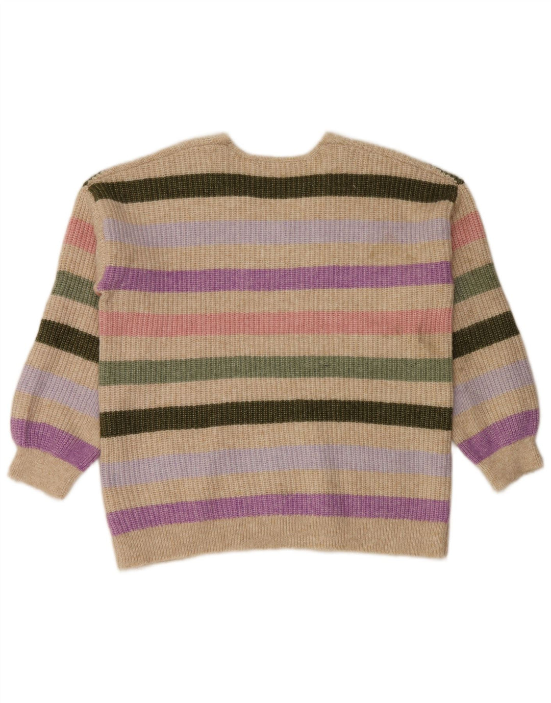 Marks & Spencer Damski sweter z dekoltem w kształcie litery V, UK 16, duży, wielokolorowy