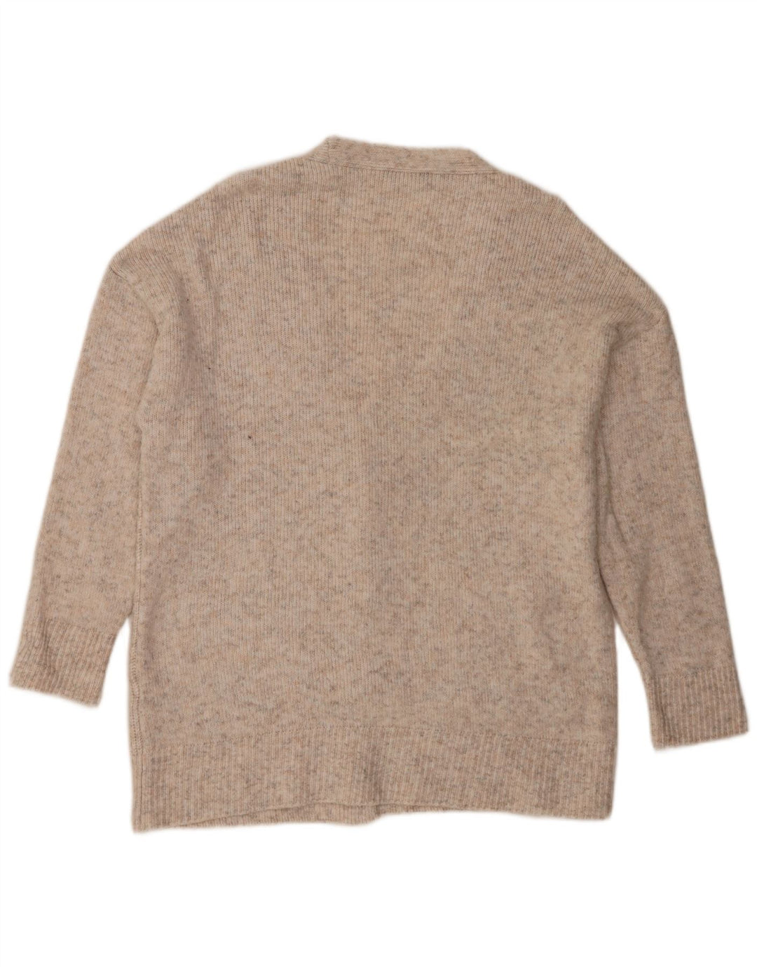 Marks & Spencer Damski sweter oversize UK 16, duży, beżowy