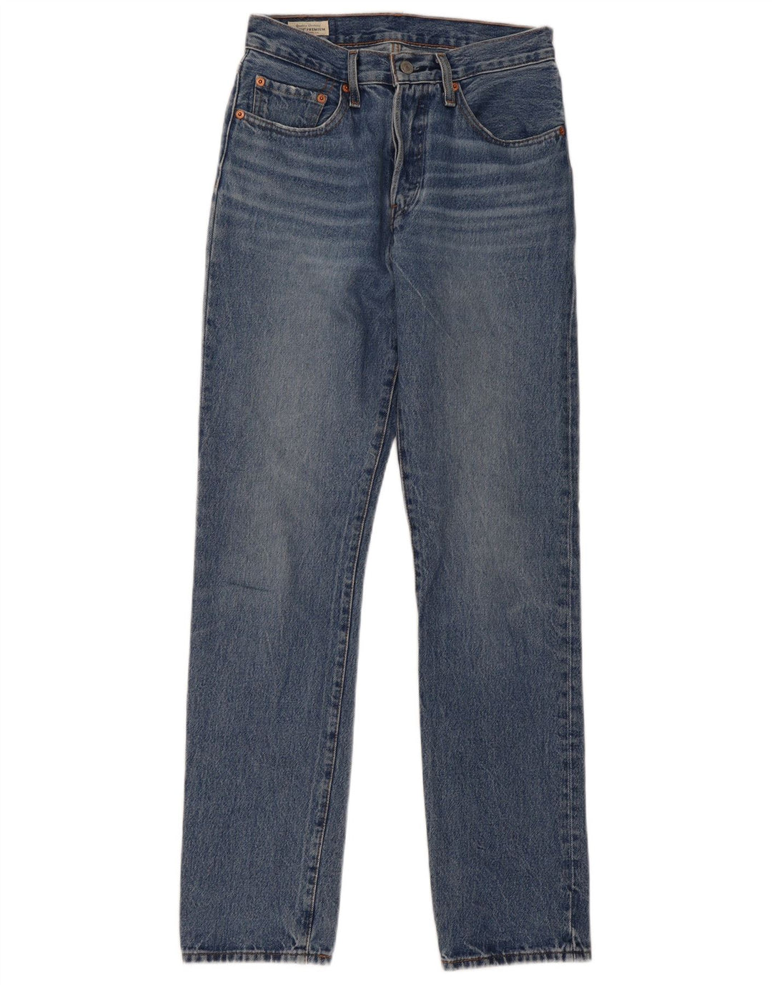 Damskie jeansy Levi's 501 Straight W26 L32 Niebieskie bawełniane