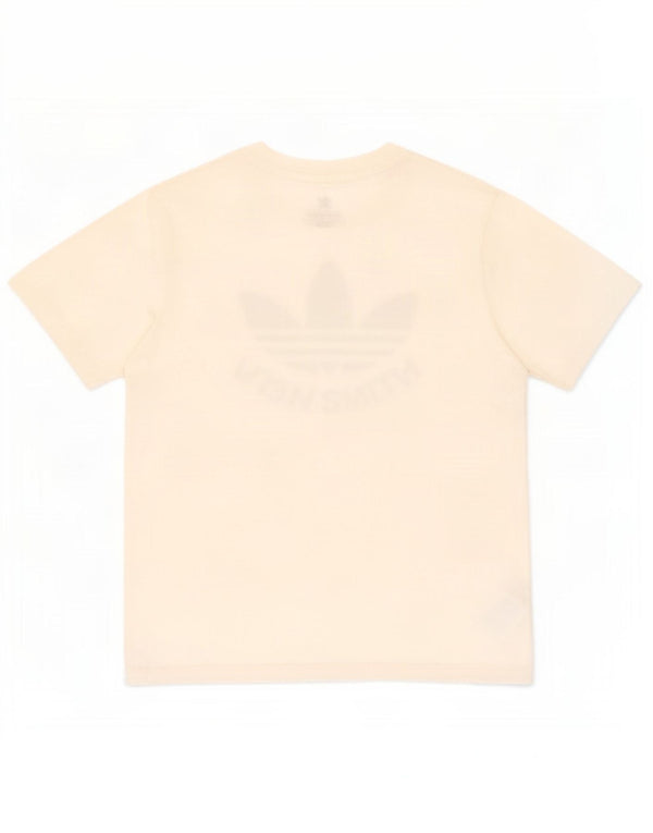 Chłopięca koszulka Adidas Stan Smith z grafiką, biała, bawełniana, 10-11 lat