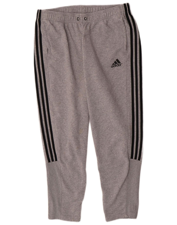 Męskie spodnie dresowe Adidas XL, szare, bawełniane