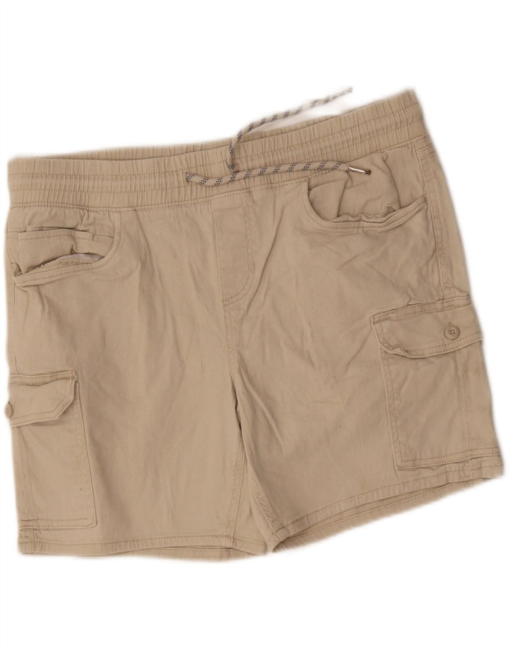 IZOD Mens Slim Fit Cargo Shorts Large W36  Beige Cotton Vintage Izod and Second-Hand Izod from Messina Hembry 