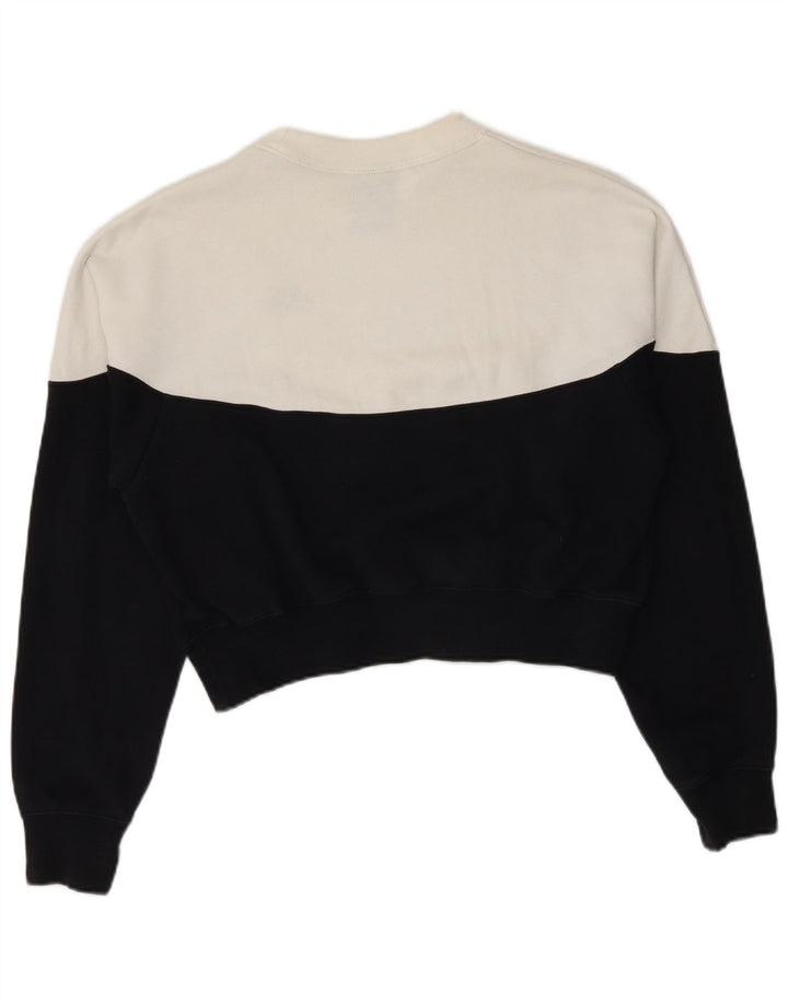 Damska bluza Nike Crop Sweatshirt UK 14, średni czarny, blok kolorów