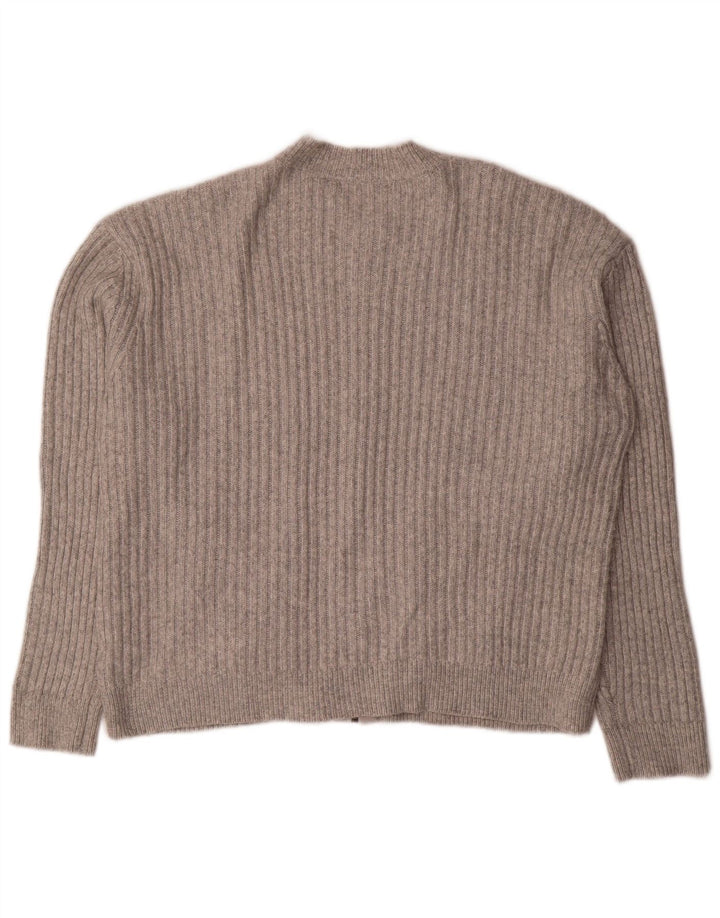 Marks & Spencer Damski sweter oversize Crop Cardigan UK 16, duży, szary