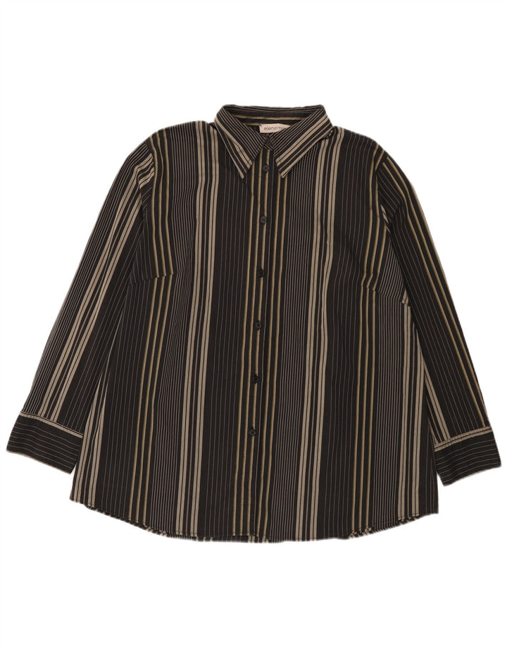Damska koszula oversize ELENA MIRO UK 18 XL w czarne paski