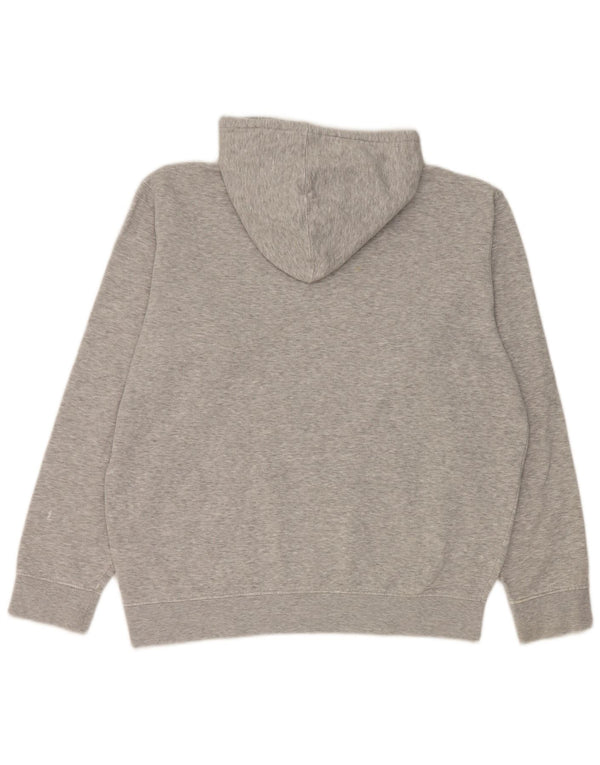 Fila Mens Graphic Hoodie Jumper Large Grey Flecked