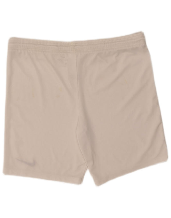 Męskie spodenki sportowe Nike Dri Fit, duże, białe, poliestrowe
