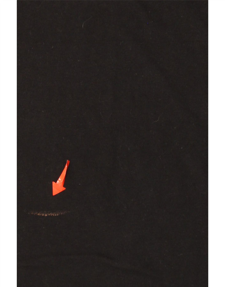 Damska koszulka z grafiką Kappa Top UK 14, średnia czarna bawełna