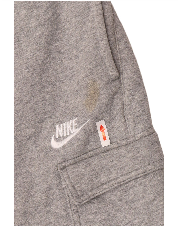 Męskie spodnie dresowe Nike Cargo, duże, szare, bawełniane