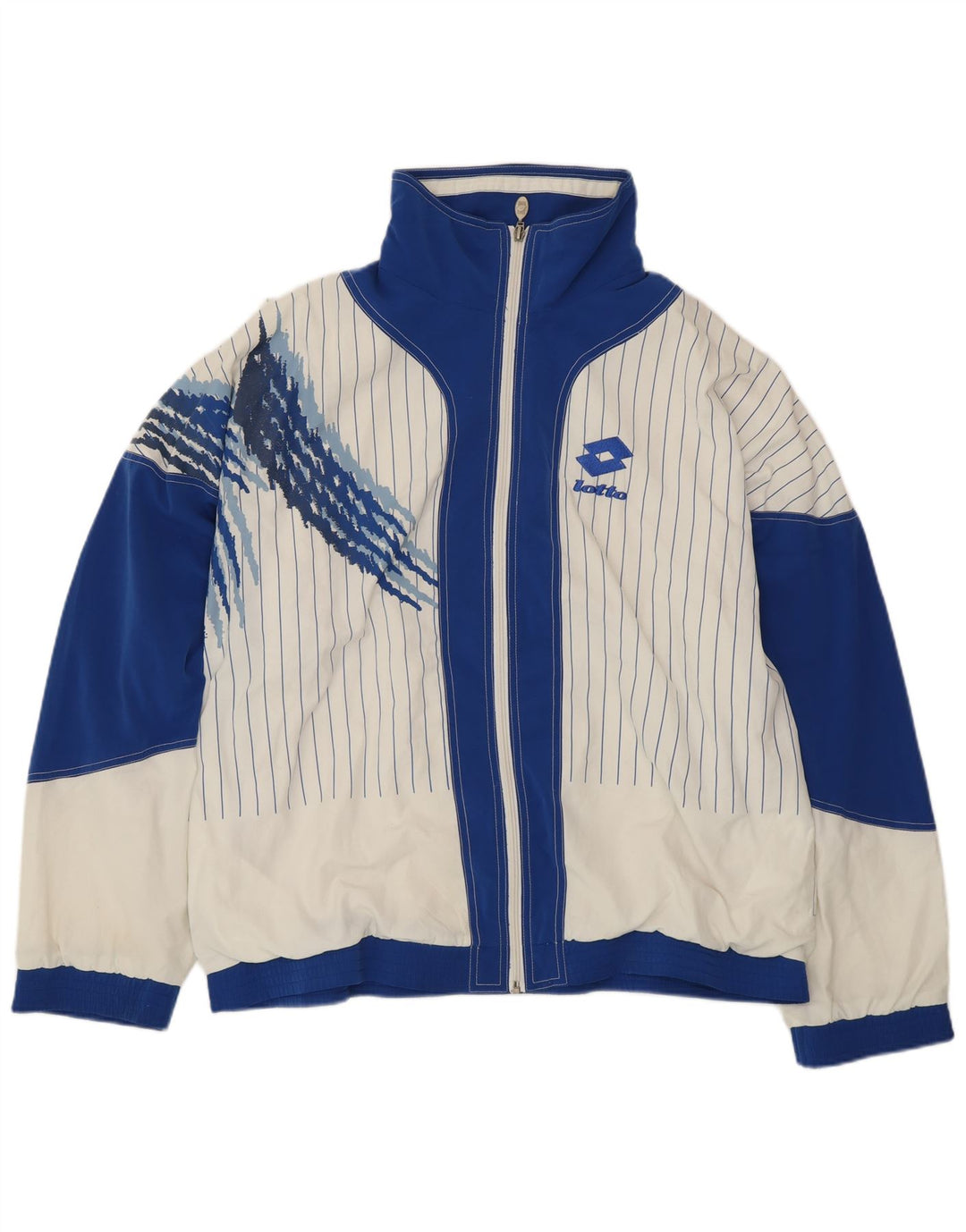 Męska kurtka dresowa LOTTO Graphic UK 42/44 XL z białymi blokami kolorów