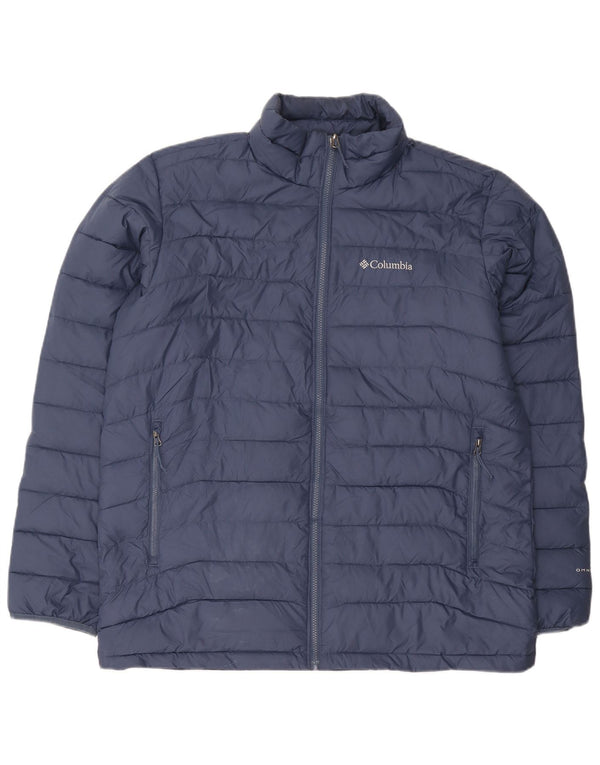 Męska wyściełana kurtka Columbia Omni-Heat Liner UK 40, duży granatowy poliester