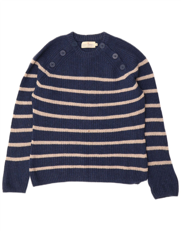 Sweter damski SEASALT CORNWALL z okrągłym dekoltem UK 14, duży, granatowy