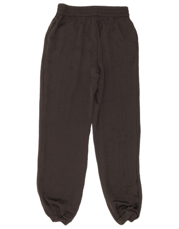 Damskie spodnie joggery Zara XS W24 L28 Czarny poliester