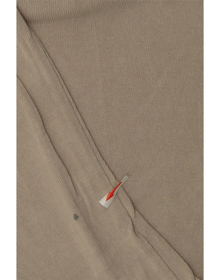 Męska koszulka polo z długim rękawem Zara, średnio szara