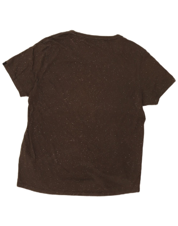 Męski t-shirt Levi's o dopasowanym kroju, duży, bawełniany w kolorze khaki w cętki