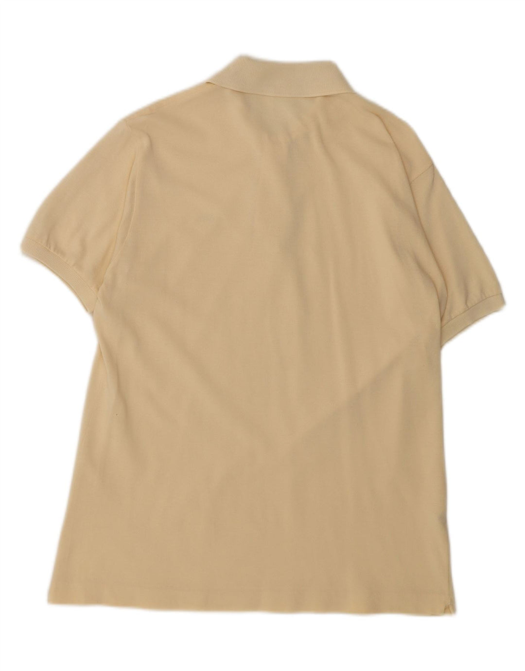 Męska koszulka polo Lacoste o regularnym kroju, rozmiar 4, średnia, żółta, bawełniana, klasyczna